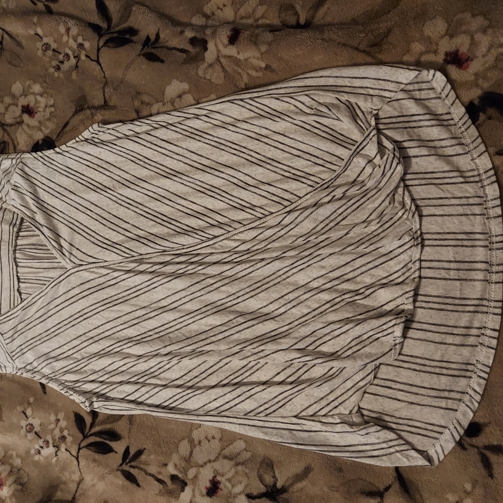 Striped sleeveless blouse